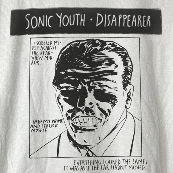 Sonic Youth Disappearer Graphic Band Tee Retro Alternative Rock Fan Gift Unisex - Picture 2 of 5